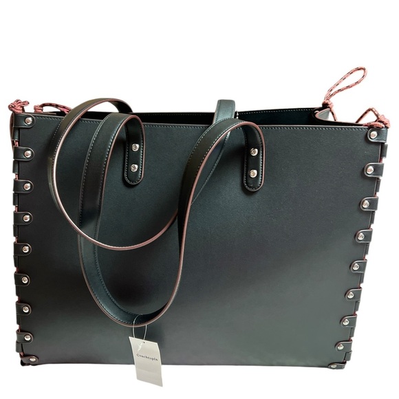 NWT Coachtopia recycled leather tote w/ matching clutch - Picture 4 of 9